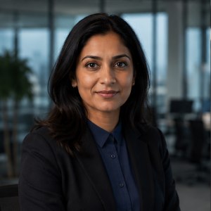 Portrait of Amara Chen, Head of Investigations